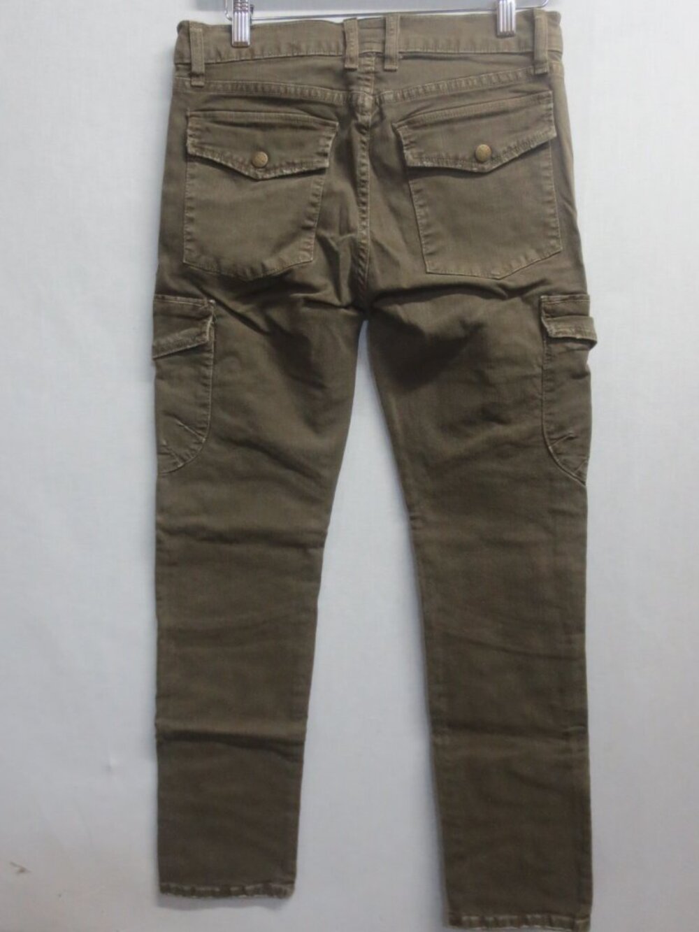 Current/Elliott The Slouchy Stiletto Jeans Army Green - WOMEN'S SIZE 24 - Picture 5 of 6